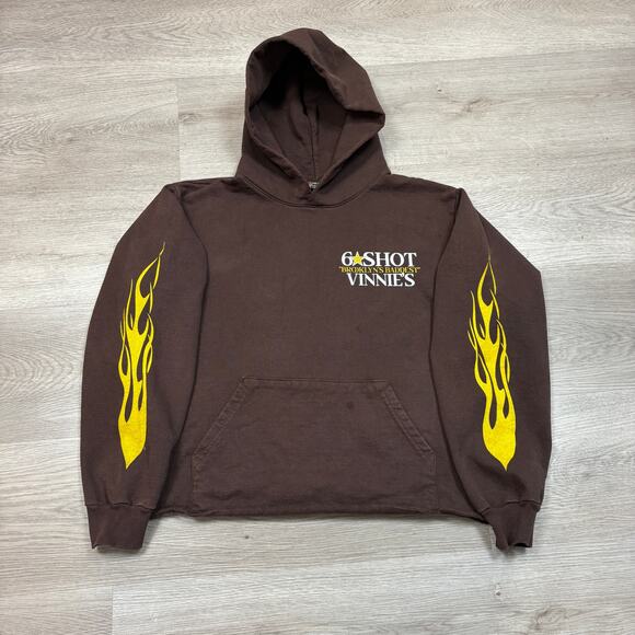 Six Shot 6Shot Vinnie's Flame Sleeve Hoodie Men's Small Swae Lee - Picture 2 of 11